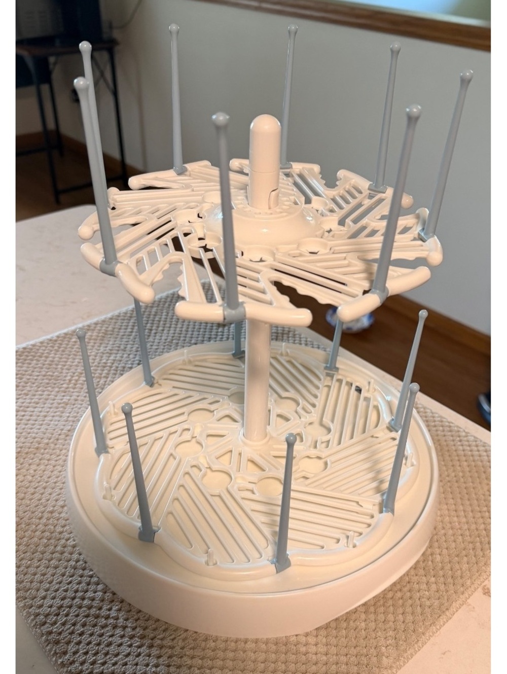 Foldable Two-Tier Baby Bottle Drying Rack